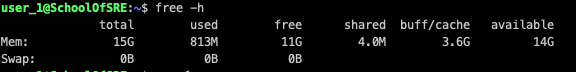 Memory statistics on a host in human-readable form